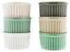 Almina 6 Teiliger Muffinform-Set Schale aus Porzellan Rund Produktbild-Vorschau 1