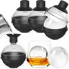 4er Set Silikon Eisformen für Kugel Eiswürfel 6cm mit Produktbild-Vorschau 1