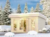 Gartenhaus Holz 38mm Blockbohlenhaus Gerätehaus North Produktbild-Vorschau 1