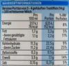 Nutritional information table for a food product. Produktbild-Vorschau