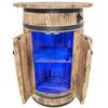 Holzfassbar mit RGB-LED-Aufsatz zur Lagerung von Alkohol Produktbild-Vorschau 15