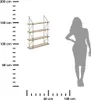 Scaffale sospeso IRIS, 4 livelli, 60 x 80 cm Anteprima dell’immagine prodotto 5