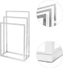 relaxdays 10019256_0 relaxdays Handtuchständer   silber Anteprima dell’immagine prodotto 14