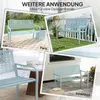 Outsunny 2-Sitzer Gartenbank, wetterfest Sitzbank, Produktbild-Vorschau 6