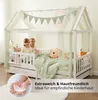 ALAVYA HOME Deko-Set für Hausbetten, Khaki, mit Betthimmel, Produktbild-Vorschau 5