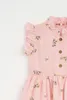 Kleid für Mädchen – 100 % Baumwolle – Blumenmuster – Größe  Produktbild-Vorschau 5