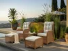 BELIANI Lounge Set Braun Rattan 5-Teilig 2 Sessel Produktbild-Vorschau 2