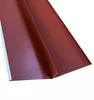 A close-up view of a red metal roof flashing, folded to show its shape. Produktbild-Vorschau