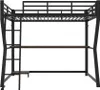 Łóżko loftowe Sweiko 90x200cm, oświetlenie otoczenia, półka Podgląd zdjęcia produktu 5