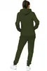 Damen Jogginganzug einfarbig 100% Baumwolle 586 Oliv L Produktbild-Vorschau 4