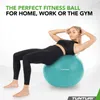 Tunturi Anti Burst Fitness Ball con Pompa - Palla Yoga 75 Anteprima dell’immagine prodotto 2