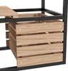 Outsunny Hochbeet aus Holz, 2-Stufiger Blumenkasten mit Produktbild-Vorschau 8