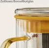 Cosumy Tasse à thé avec couvercle et passoire 450ml jaune Voir les images du produit 4