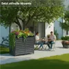 NovaTerra Mülltonnenbox mit 2 Türen mit Pflanzendach, Produktbild-Vorschau 4