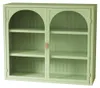 70cm Wandschrank Glas Doppeltür Modern Grün Geflochten Produktbild-Vorschau 12