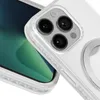 Close-up of a white iPhone case with a MagSafe ring, showing the camera array of an iPhone. Anteprima dell’immagine prodotto