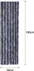 Moritz Flauschvorhang aus Chenille 56 x 185 cm blau grau Produktbild-Vorschau 6