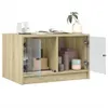 Couchtisch mit Glastüren Sonoma-Eiche 68x50x42 cm Produktbild-Vorschau 5