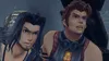 Two male characters from a video game are shown in a close-up shot, looking off to the side with concerned expressions. Produktbild-Vorschau