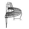 vidaXL Półokrągłe ławki pod drzewo 2 szt. Ø160 cm stal Podgląd zdjęcia produktu 5