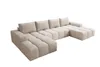 Moebelfest Lusso Ecksofa U-Form Couch Creme Teddy-Bouclé - Produktbild-Vorschau 9