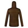 Rückansicht der isolierten Vaskye Hybrid-Kapuzenjacke von Berghaus in Braun. Podgląd zdjęcia produktu