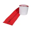 A red zipper and a roll of white tape are shown against a white background. Produktbild-Vorschau