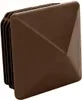 LogistSystem Zierstopfen 80x80 mm - Quadratstopfen Braun - Produktbild-Vorschau 1