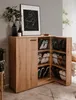 Schuhschrank Satine - 100x34x110cm - 2 Türen - Eiche Produktbild-Vorschau 3