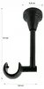 1-läufig 140 cm Decken-Gardinenstange Metall 19 mm Schwarz Produktbild-Vorschau 4