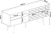 Mobile TV 'Vare' basso 160 x 40 x 66 cm con 2 ante e 2 vani Anteprima dell’immagine prodotto 4