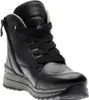 A black leather boot is shown against a white background. Anteprima dell’immagine prodotto