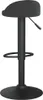 A black bar stool against a white background. Voir les images du produit