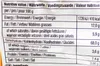 A close-up of a nutritional information label on food packaging. Podgląd zdjęcia produktu