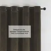Vorhang Ösen Braun Verdunkelung 140x145 cm Samt weich Produktbild-Vorschau 5