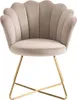 Stuhl 6er-Set - Samt & Metall - Beige & Goldfarben - FIORI Produktbild-Vorschau 3