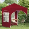 vidaXL Skladací párty stan 192 x 192 x 245 cm bordová Náhľad obrázku produktu 3