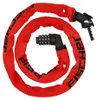 Kettenschloss Neopren 130cm 6mm Zahlen - rot Produktbild-Vorschau 2