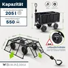 Bollerwagen All Black 205L | HxBxT 96x53x105cm | Traglast Produktbild-Vorschau 3