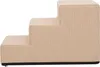 A three-step pet stair made of beige fabric, shown from the side against a white background. Produktbild-Vorschau