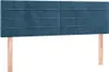 LED Kopfteil Dunkelblau 144x5x78/88 cm Samt Produktbild-Vorschau 4
