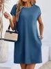 Sommerliches Damen-T-Shirt-Kleid, kurze Ärmel, Produktbild-Vorschau 3