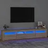vidaXL TV skříňka s LED osvětlením Dub Sonoma 210x35x40 cm Náhled obrázku produktu 2