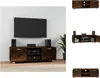 vidaXL TV-Schrank Räuchereiche 120x40,5x35 cm Holzwerkstoff Produktbild-Vorschau 1