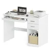 Bureau Mondeer avec 2 tiroirs et tablette coulissante pour Voir les images du produit 1
