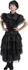 Wednesday Addams Family Kleid Kinder Faschingskostüm Produktbild-Vorschau 5
