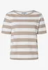 MORE & MORE Boxy Shirt with Stri 2214 powder beig 42 Produktbild-Vorschau 1