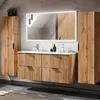 Badezimmer Hochschrank 1-türig ADELAIDE-56 in Wotan Eiche Produktbild-Vorschau 9