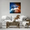 Bild auf Leinwand - Leinwandbild - Kosmos Sputnik - 70x70cm Produktbild-Vorschau 6
