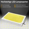 A close-up of a high-quality LED lamp bead with descriptive text highlighting its features. Produktbild-Vorschau
